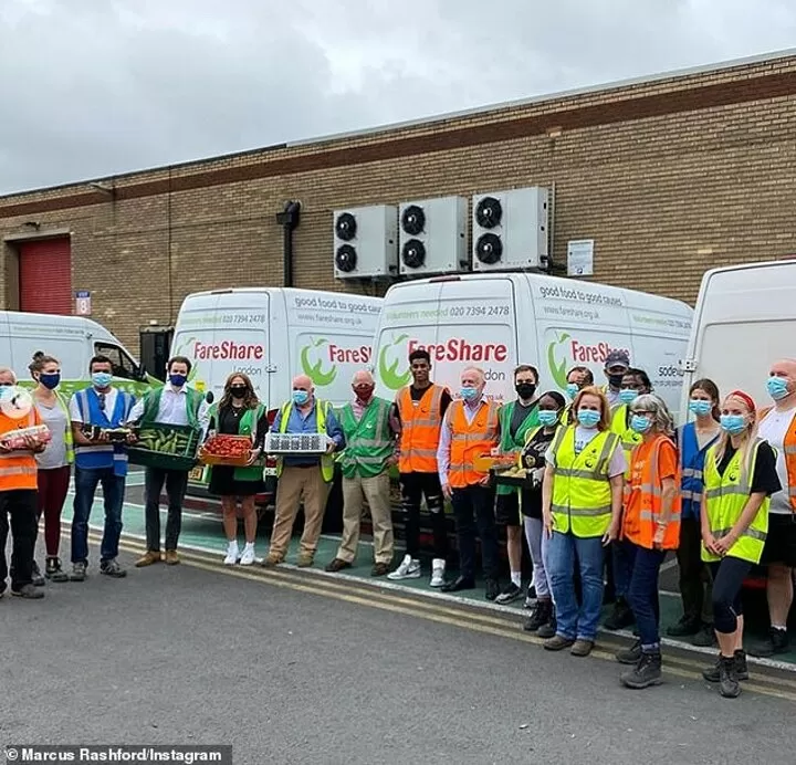 Football star Marcus Rashford forms taskforce to fight child food poverty